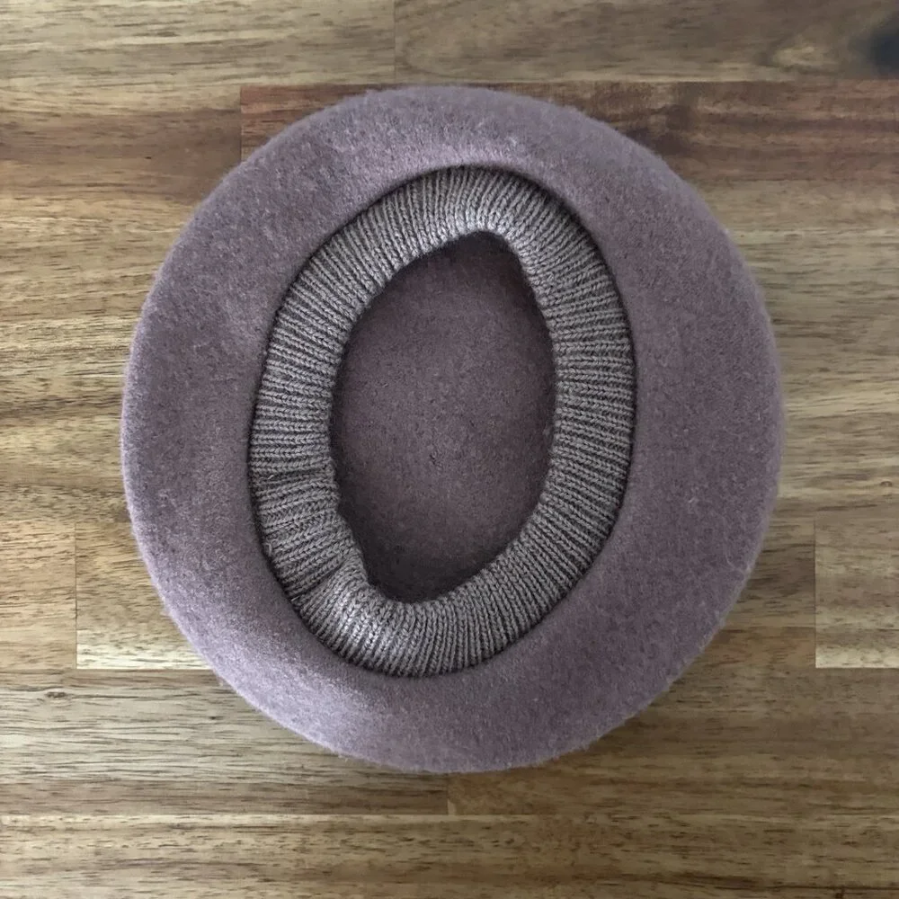 Rylee + Cru‎ 100% Wool Beret Little Girl Size Small Medium Minimalist Neutrals